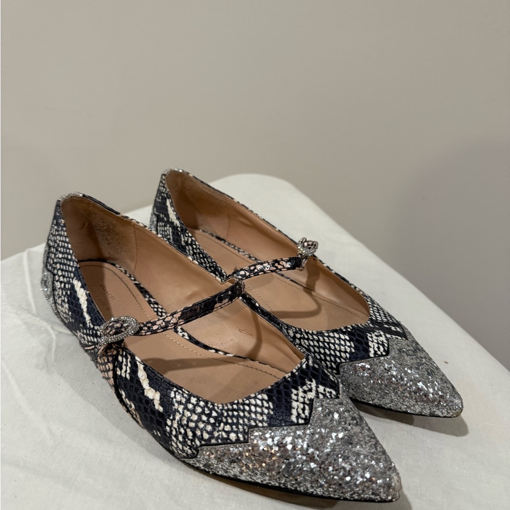 Coach X Tabitha Simmons Snake Harriette Mary Jane Flat